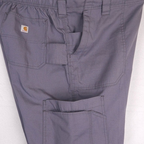 Carhartt Men's XL Ripstop Scrub Pants Cargo Gray C54108 Workwear Medical Uniform - Picture 5 of 10